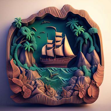 3D модель Игра IslandLoin the ocean (STL)
